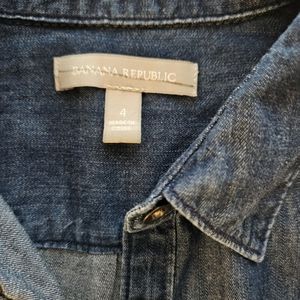 Banana Republic Denim Shirt Dress Size 4